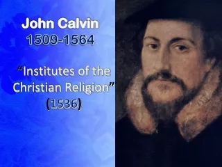 John Calvin  1509-1564