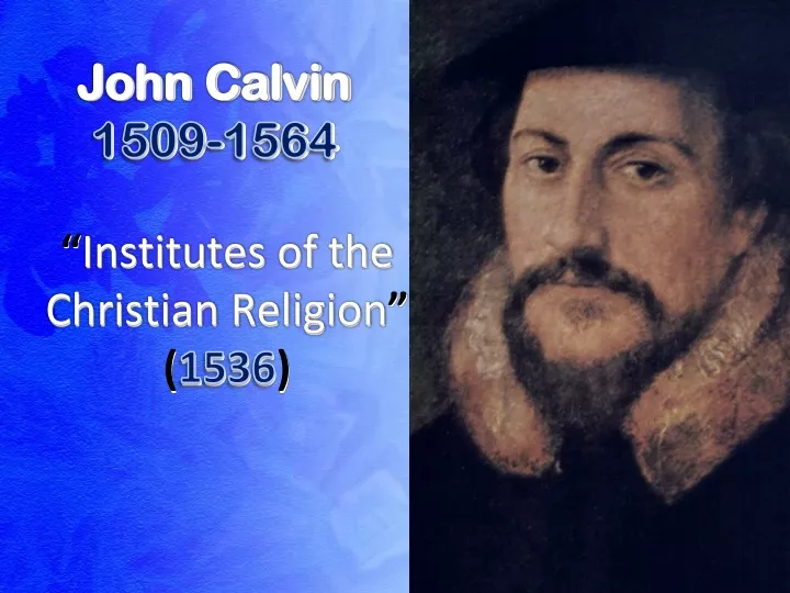 john calvin 1509 1564