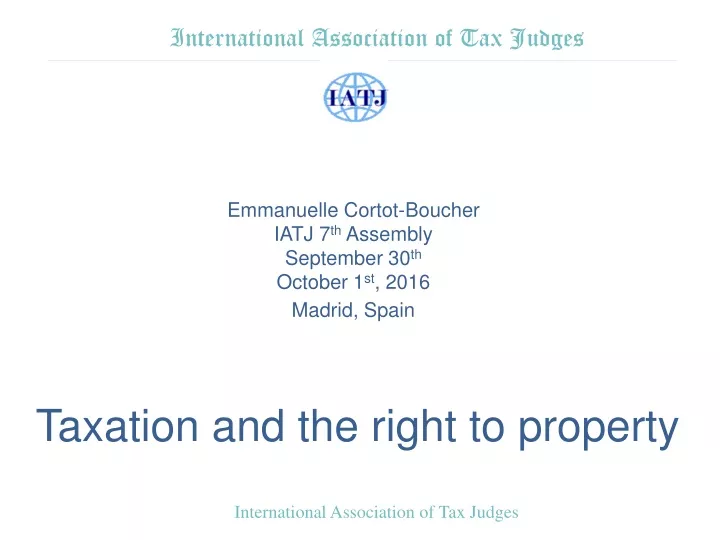 international association of tax judges