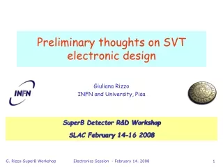 Preliminary thoughts on SVT electronic design