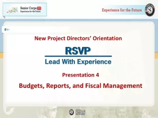 New Project Directors’ Orientation