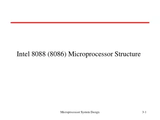 Intel 8088 (8086) Microprocessor Structure