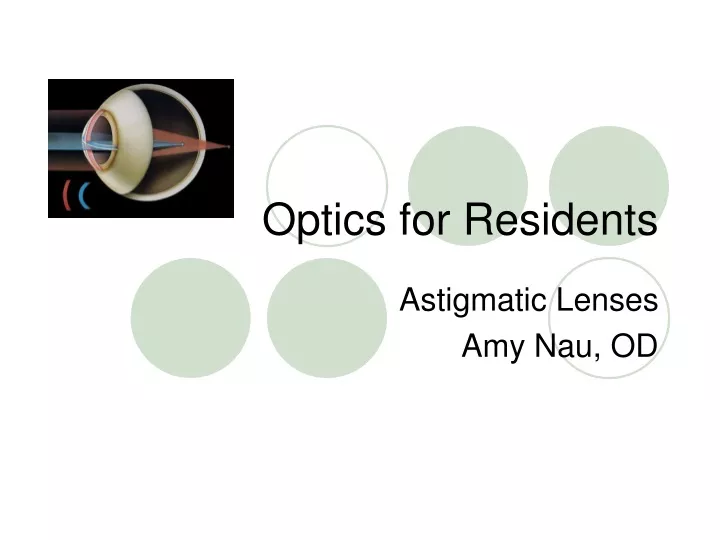 optics for residents