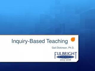 Inquiry-Based Teaching