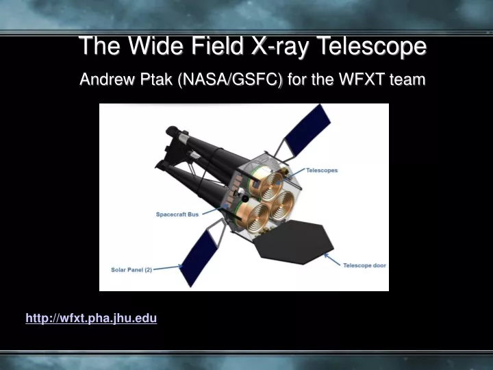 the wide field x ray telescope andrew ptak nasa