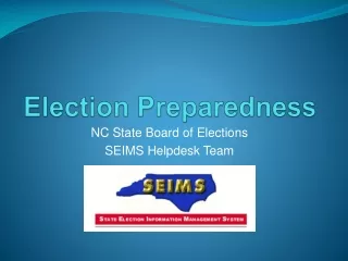 Election Preparedness