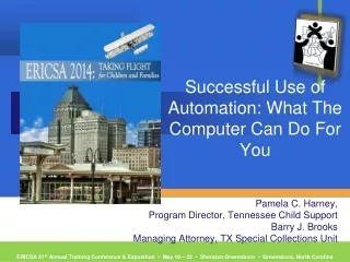 Successful Use of Automation: What The Computer Can Do For You
