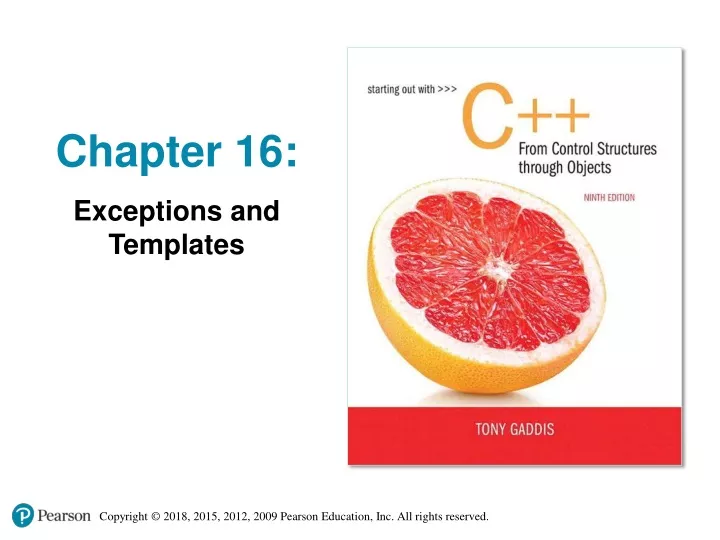 chapter 16 exceptions and templates