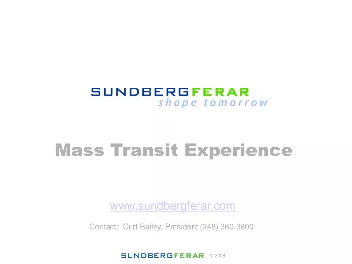 mass transit experience