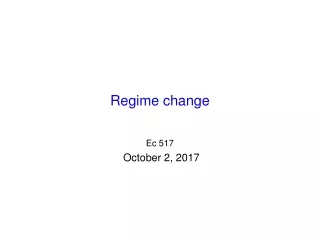 Regime change