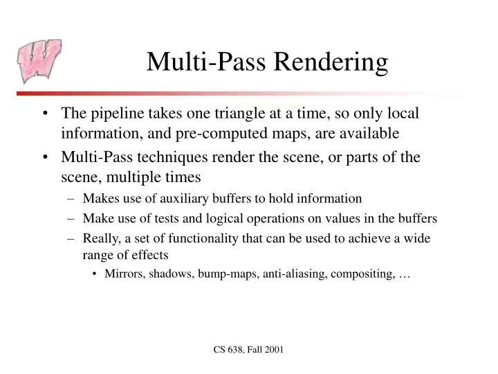 multi pass rendering