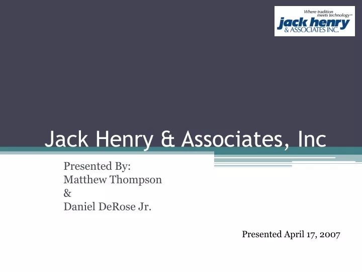 jack henry associates inc
