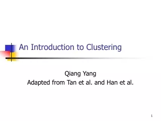 An Introduction to Clustering