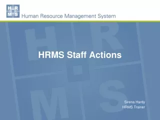 HRMS Staff Actions