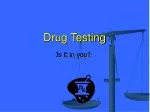 Insights into Drug Testing: Policy, Methods, and Impacts - slide 1