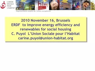 ERDF to improve energy efficiency and use of renewables for social housing