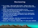 Reviewing - slide 1
