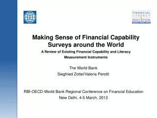 Making Sense of Financial Capability Surveys around the World