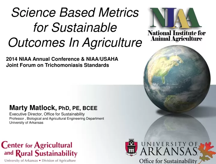 science based metrics for sustainable outcomes