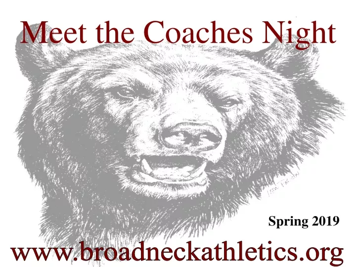 meet the coaches night
