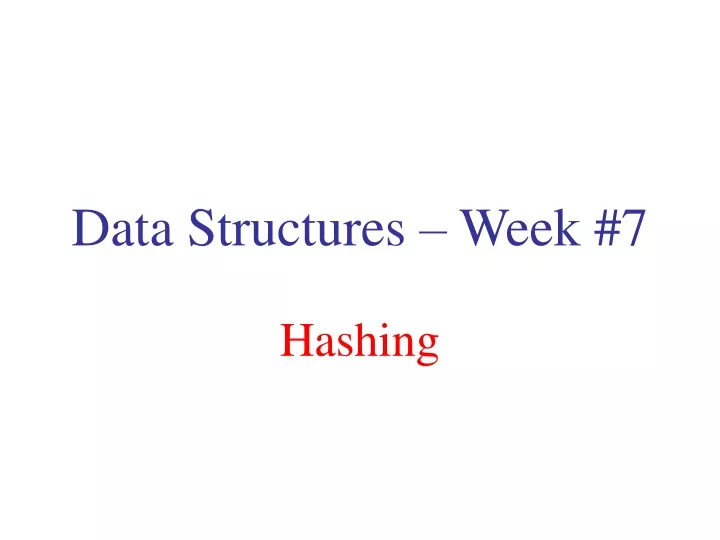 data structures week 7