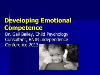 Developing Emotional Competence