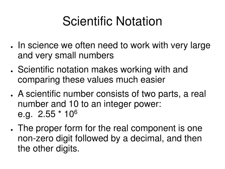 scientific notation