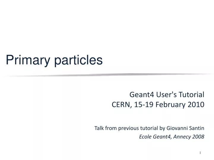 primary particles