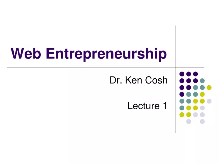 web entrepreneurship