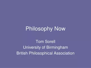 Philosophy Now