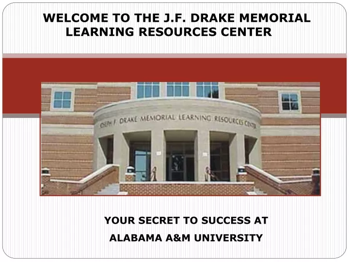 welcome to the j f drake memorial learning