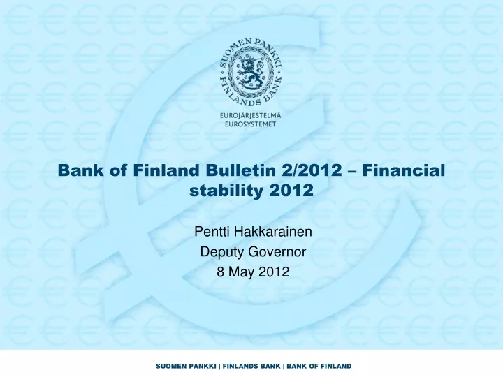 bank of finland bulletin 2 2012 financial stability 2012
