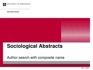 Sociological Abstracts