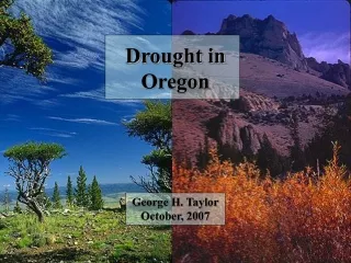 Drought in Oregon