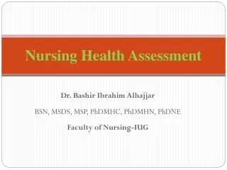 PPT - Nursing Assessment PowerPoint Presentation, Free Download - ID ...