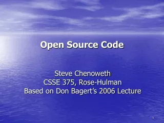 Open Source Code