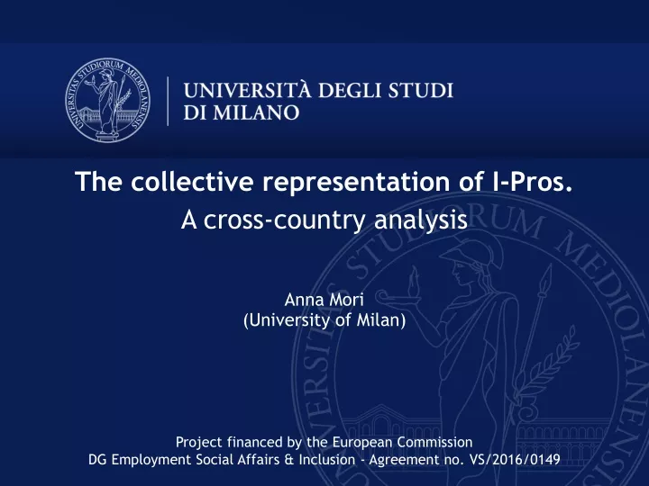 the collective representation of i pros a cross