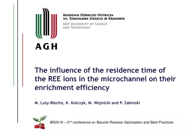the influence of the residence time