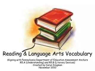 Reading &amp; Language Arts Vocabulary