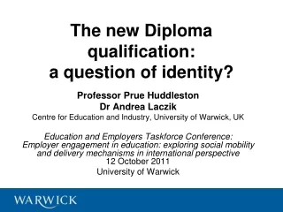 The new Diploma qualification:  a question of identity?