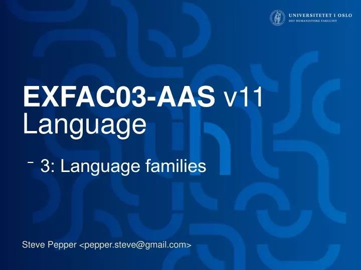 exfac03 aas v11 language