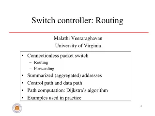 Switch controller: Routing