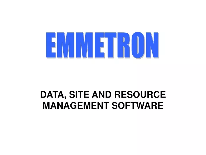 data site and resource management software