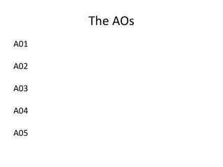 The AOs