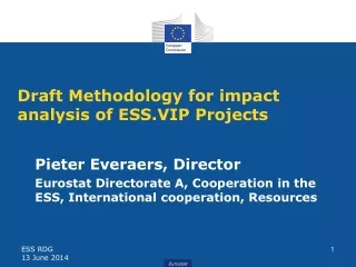 Draft Methodology for impact analysis of ESS.VIP Projects