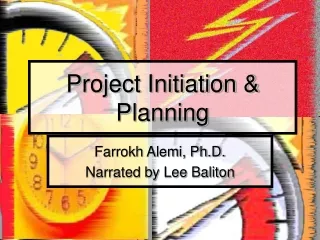Project Initiation &amp; Planning