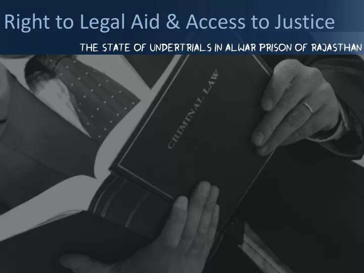 right to legal aid access to justice