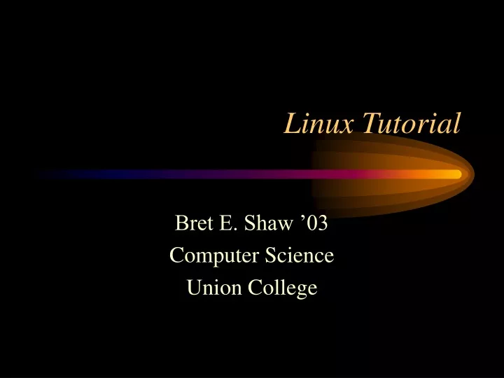 linux tutorial