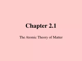 Chapter 2.1