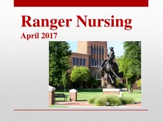 Ranger Nursing April 2017
